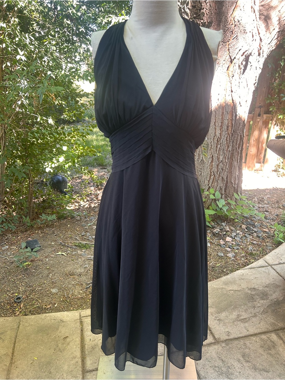 Vintage Y2K ICE black halter dress Size 10